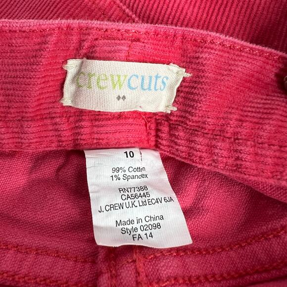 Girls Crewcuts J. Crew Pink Corduroy Pants Size 10 - Picture 3 of 4